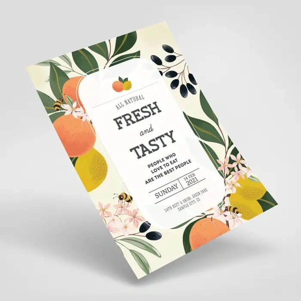 A Printed Flyer - A4